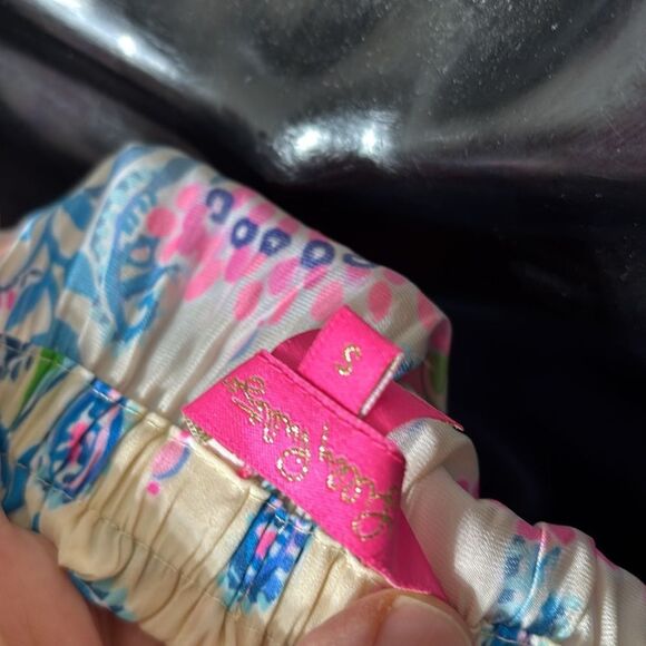 Lilly Pulitzer nevie off shoulder macadamia haute colorful vibrant summer - Picture 3 of 5